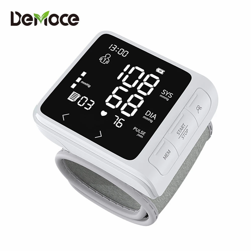 Home Wrist Blood Pressure Monitor Tonometer Meter Digital LCD Screen Automatic Digital Sphygmomanometer Tensiometer Health Care
Home Wrist Blood Pressure Monitor Tonometer Meter Digital LCD Screen Automatic Digital Sphygmomanometer Tensiometer Health Care
