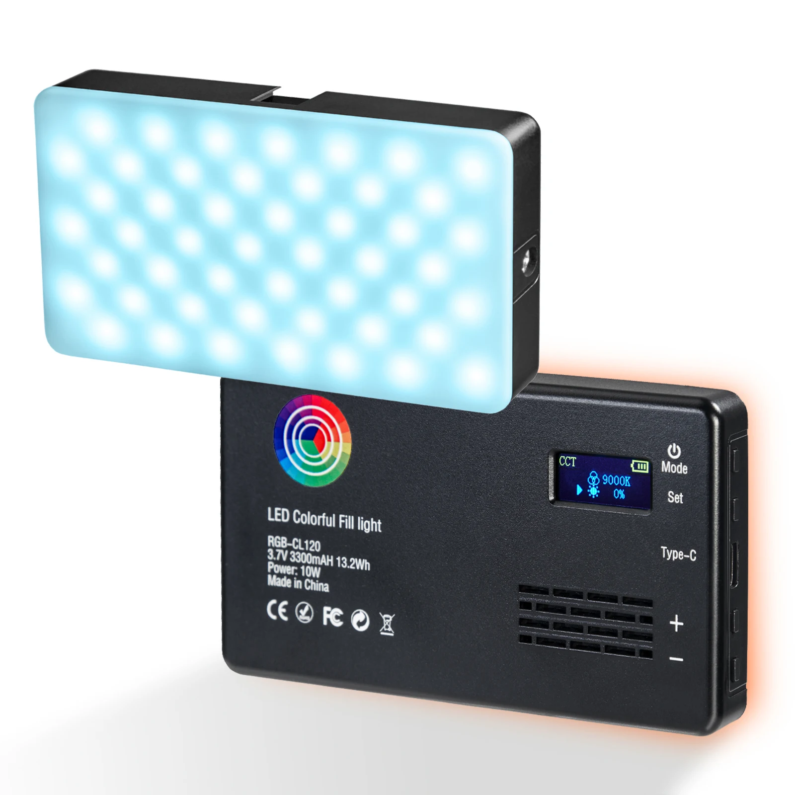 LED RGB Video Light 0-360° Full Color 2500 To 9000K 13.2W 3300mAh Photography Camera Light Dimmable Pocket Panel Lights
LED RGB Video Light 0-360° Full Color 2500 To 9000K 13.2W 3300mAh Photography Camera Light Dimmable Pocket Panel Lights