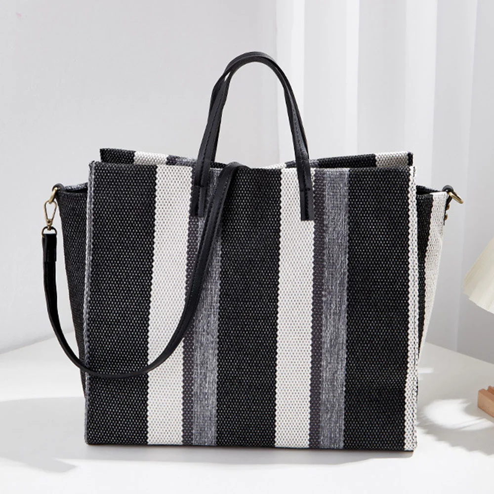 Дизайнерские сумки для подмышек для женщин, новинка 2023, холщовые сумки-тоуты в полоску, сумки на плечо, большие сумки-мессенджеры, сумки контрастных цветов
Дизайнерские сумки для подмышек для женщин, новинка 2023, холщовые сумки-тоуты в полоску, сумки на плечо, большие сумки-мессенджеры, сумки контрастных цветов