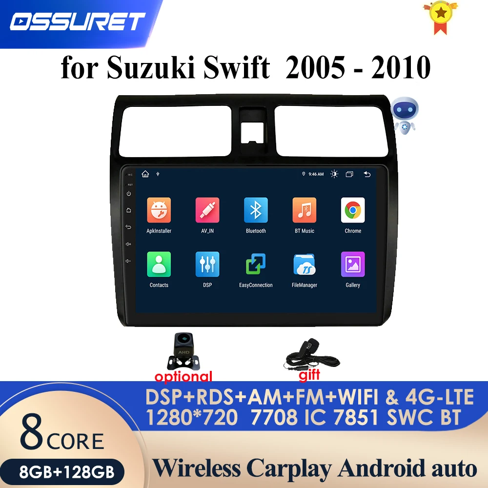 10.1" 4G-LTE WiFi DSP 2Din Android 10.0 Car Radio Multimidia Video Player GPS Navigation for Suzuki Swift 2003-2010 Head Unit BT
10.1" 4G-LTE WiFi DSP 2Din Android 10.0 Car Radio Multimidia Video Player GPS Navigation for Suzuki Swift 2003-2010 Head Unit BT
