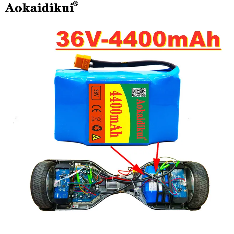 Electric scooter 18650 lithium Battery pack 36v 10s2p 4.4Ah 4400mAh Rechargeable scooters Hoverboard Batteries built-in 20A BMS
Electric scooter 18650 lithium Battery pack 36v 10s2p 4.4Ah 4400mAh Rechargeable scooters Hoverboard Batteries built-in 20A BMS
