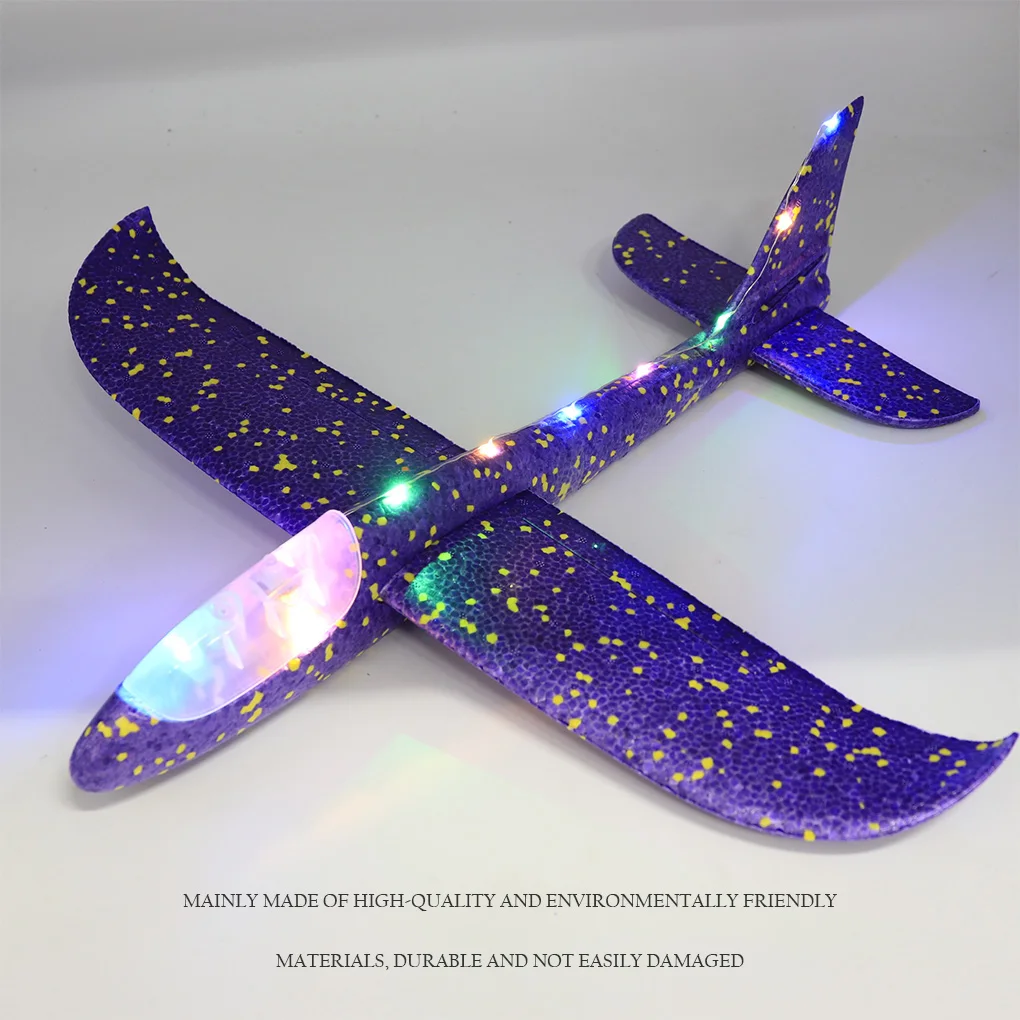Coloruful Throwing Airplane Children Toy Gliding Aircraft Model Night Light Broken-Resistant Foam Plane Outdoor Launch Boys Gift
Coloruful Throwing Airplane Children Toy Gliding Aircraft Model Night Light Broken-Resistant Foam Plane Outdoor Launch Boys Gift
