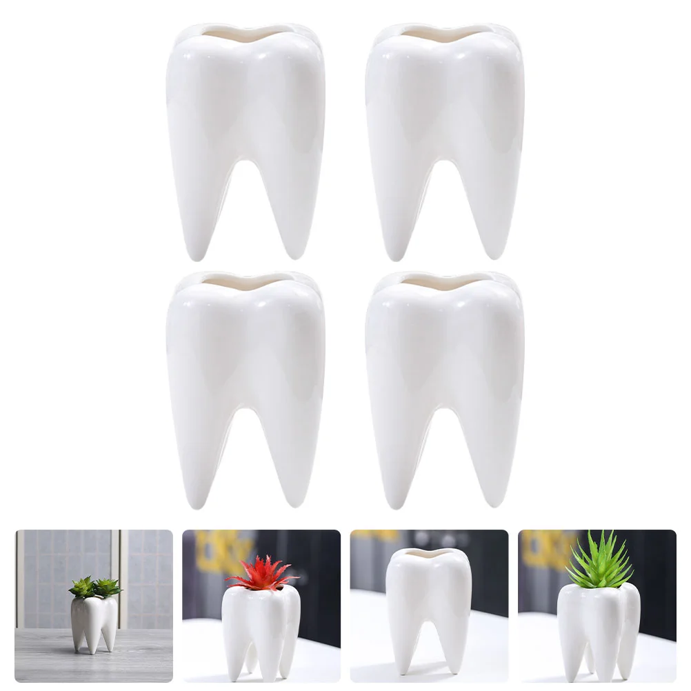 4Pcs Interesting Ceramic Flowerpots Gardening Flower Pots Creative Planting Containers
4Pcs Interesting Ceramic Flowerpots Gardening Flower Pots Creative Planting Containers
