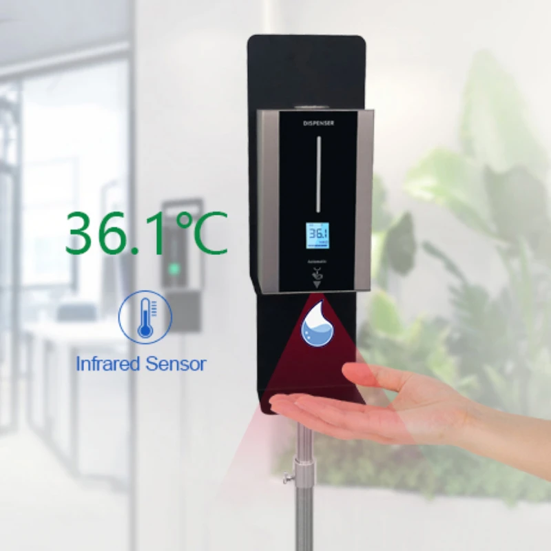 Wall Mounted Floor Stand Touchless Temperature Kiosk Gel Sanitizer Temperature Sensor Automatic Soap Foam Dispenser
Wall Mounted Floor Stand Touchless Temperature Kiosk Gel Sanitizer Temperature Sensor Automatic Soap Foam Dispenser