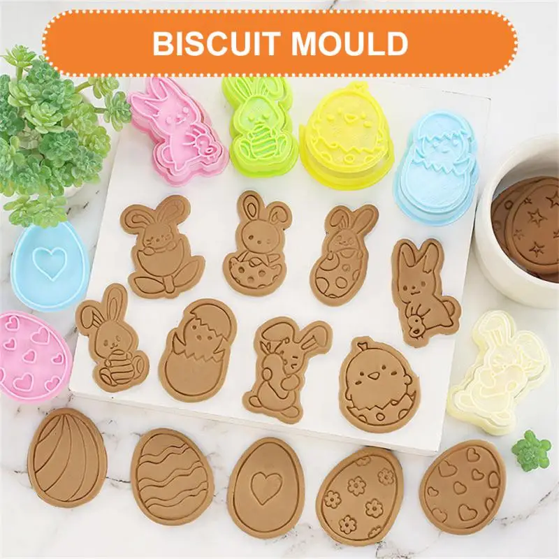 Пасхальное яйцо, форма для печенья, креативный мультяшный кролик, милый дом, 3D пресс, легко снимается, прочная посуда для выпечки печенья, ин... 
Пасхальное яйцо, форма для печенья, креативный мультяшный кролик, милый дом, 3D пресс, легко снимается, прочная посуда для выпечки печенья, ин...