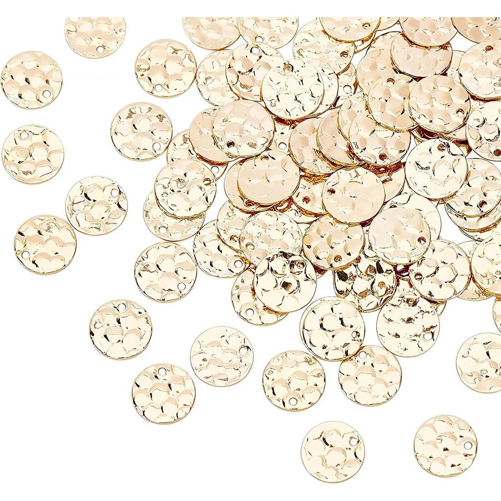 100pc 8mm Golden Brass Round Stamping Tag Pendants Charms with Filigree Textured Surface for Necklace Jewelry DIY Craft Making
100pc 8mm Golden Brass Round Stamping Tag Pendants Charms with Filigree Textured Surface for Necklace Jewelry DIY Craft Making