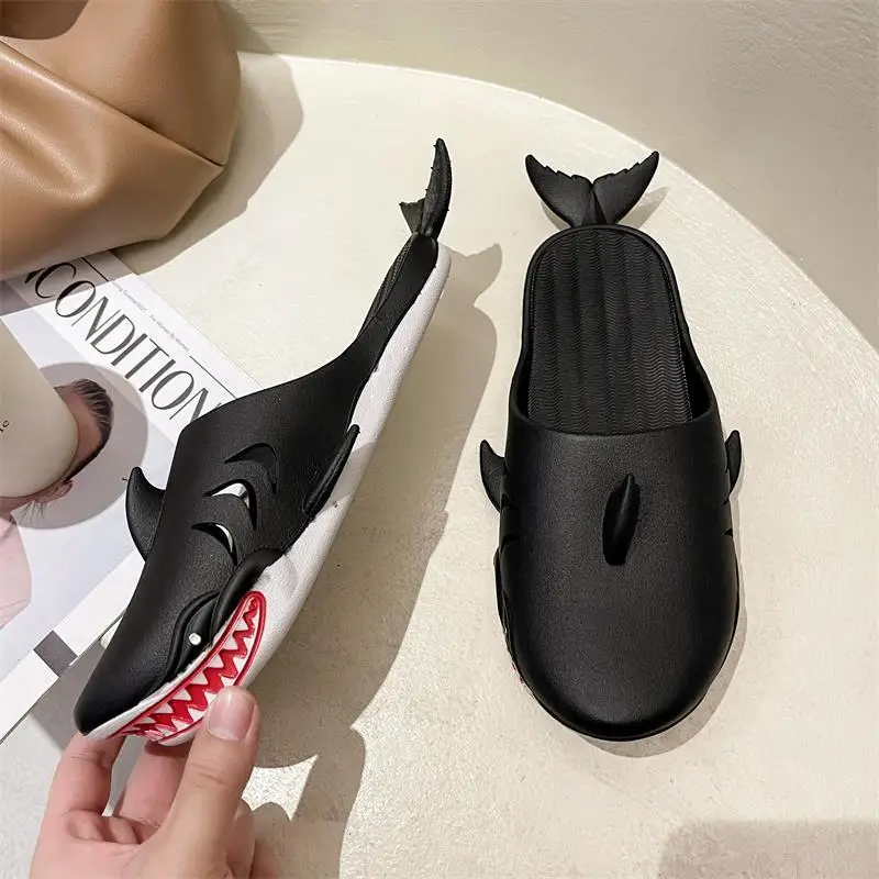 New Shark Slippers Men Funny Creative Non Slip Fashion Parent Child Flip Flops Male Fashion Cool Slides Outdoor Women EVA Shoes
New Shark Slippers Men Funny Creative Non Slip Fashion Parent Child Flip Flops Male Fashion Cool Slides Outdoor Women EVA Shoes