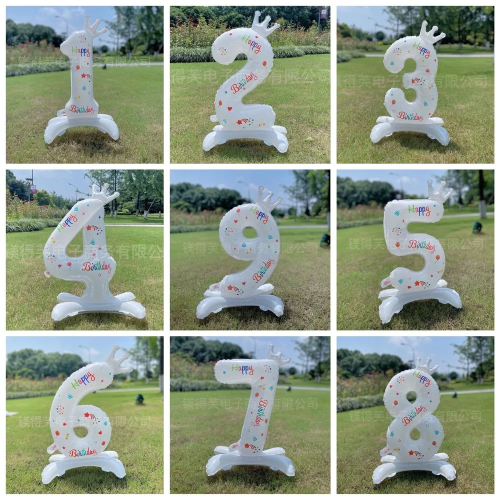 32inch Standing Number Balloons 0-9 White Crown Birthday "Happy Birthday" DIY Balloons Birthday Party Celebration Decoration
32inch Standing Number Balloons 0-9 White Crown Birthday "Happy Birthday" DIY Balloons Birthday Party Celebration Decoration