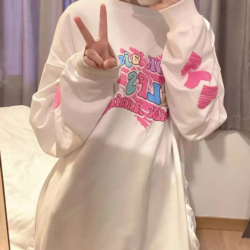 Harajuku Y2k Letter Heart Hoodie Women kawaii 2023 Streetwear White sweet Long Sleeve Crewneck Sweatshirt Korean Kpop Alt Tops
Harajuku Y2k Letter Heart Hoodie Women kawaii 2023 Streetwear White sweet Long Sleeve Crewneck Sweatshirt Korean Kpop Alt Tops