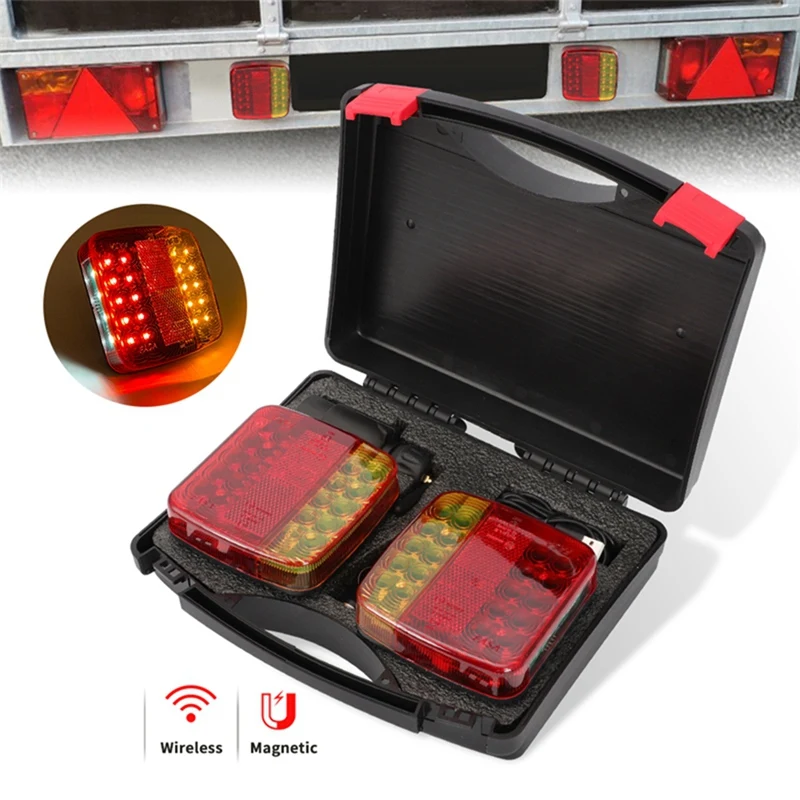 Magnetic Wireless LED Truck Tail Light Trailer Rear Taillight Signal Warning Brake Light For Caravan RV Camper Truck
Magnetic Wireless LED Truck Tail Light Trailer Rear Taillight Signal Warning Brake Light For Caravan RV Camper Truck