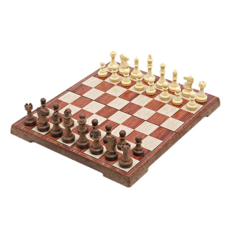 New-Wooden Chess Set with No Gaps on the Board. Chess Board Game Foldable Portable Board Suitable for Family Beginners
New-Wooden Chess Set with No Gaps on the Board. Chess Board Game Foldable Portable Board Suitable for Family Beginners