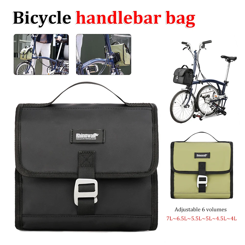 7L Waterproof Bike Handlebar Bag Portable Cycling Bag For Brompton Folding Bikes Foldable Shoulder Bag Bicycle Accessories
7L Waterproof Bike Handlebar Bag Portable Cycling Bag For Brompton Folding Bikes Foldable Shoulder Bag Bicycle Accessories