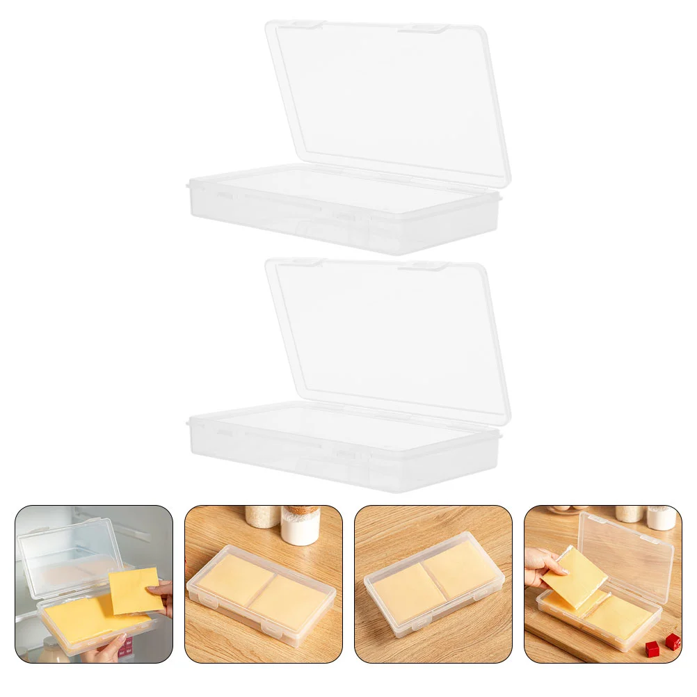 2pcs Cheese Storage Box Fridge Cheese Holder Butter Slices Box Fridge Cheese Holder for Kitchen
2pcs Cheese Storage Box Fridge Cheese Holder Butter Slices Box Fridge Cheese Holder for Kitchen