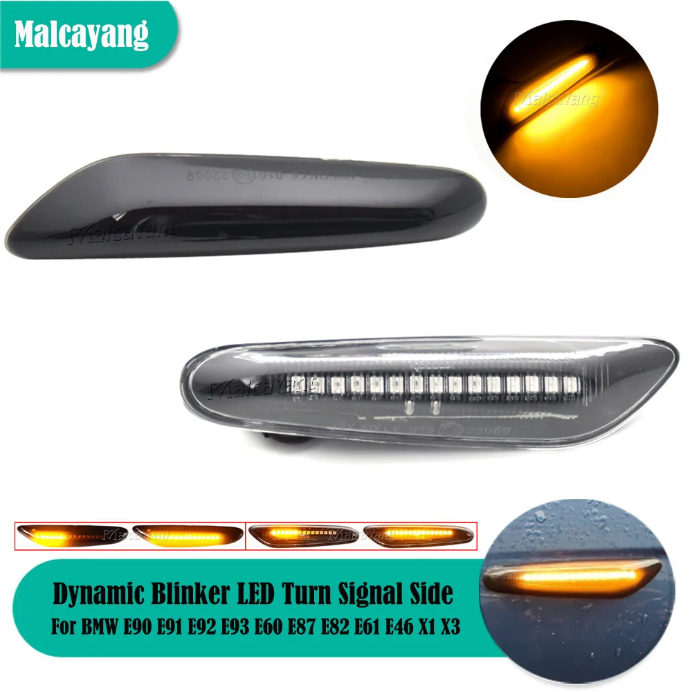 2x Dynamic Blinker LED Turn Signal Side Mirror Light For BMW E60 E61 E90 E91 E87 E81 E83 E84 E88 E92 E93 E82 E46 1 3 5 series
2x Dynamic Blinker LED Turn Signal Side Mirror Light For BMW E60 E61 E90 E91 E87 E81 E83 E84 E88 E92 E93 E82 E46 1 3 5 series