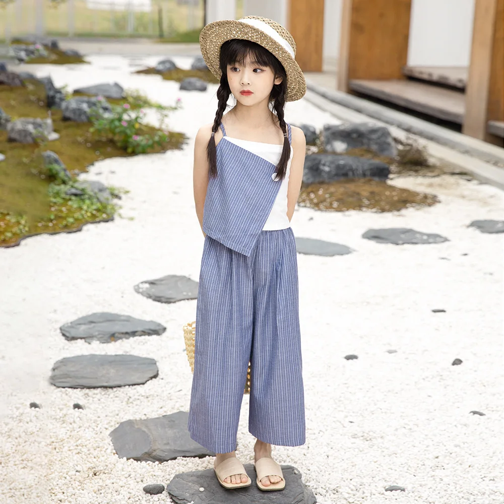 Girls Summer Suit 2022 New Children Suspenders+ Wide Leg Pants 2piece Sets Teen Girls Clothing Kids Outfits
Girls Summer Suit 2022 New Children Suspenders+ Wide Leg Pants 2piece Sets Teen Girls Clothing Kids Outfits