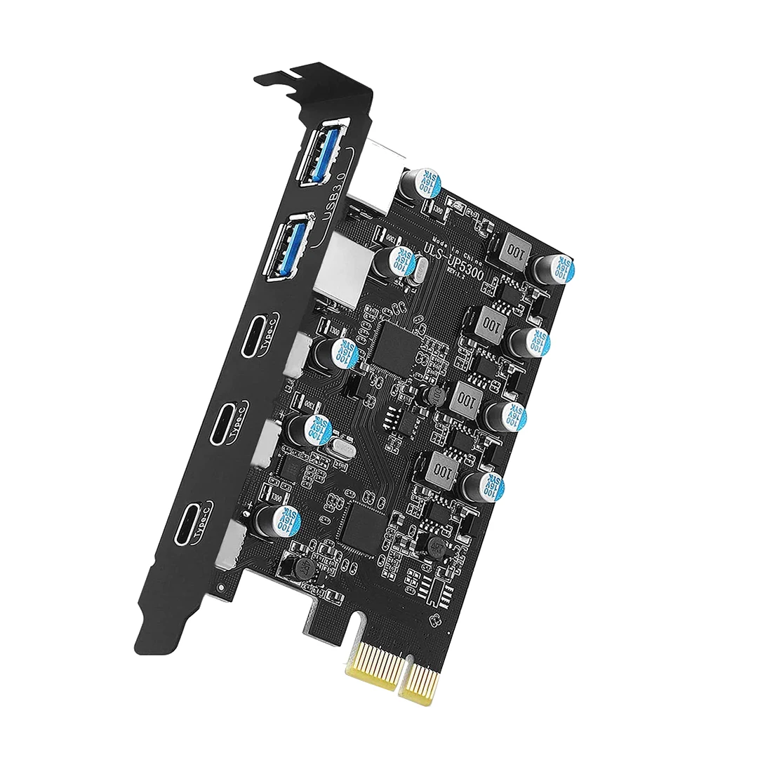 PCIe Expansion Card to 5 Port (3X USB C,2X USB 3.0-A ) PCI Expansion Card for /8/7 and OS 10.8.2
PCIe Expansion Card to 5 Port (3X USB C,2X USB 3.0-A ) PCI Expansion Card for /8/7 and OS 10.8.2