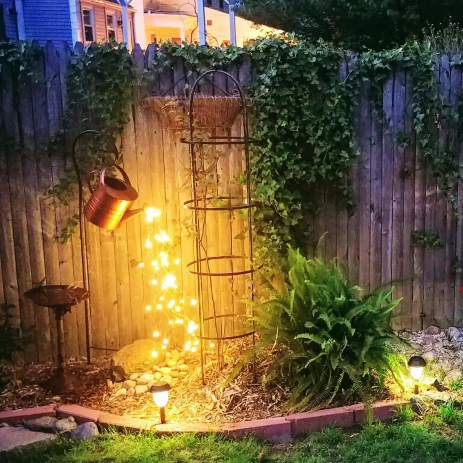 

Садовый декоративный светильник звездного типа, уличная лампа на батарейках для полива, украшение для дома, садовая лампа для газона со сто...