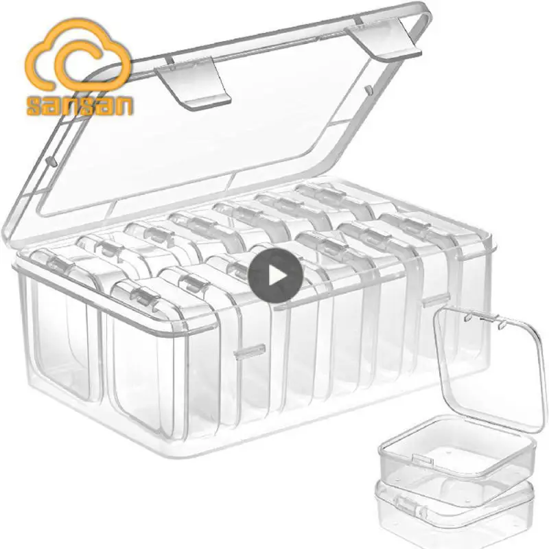 Separating Layer Carrying Basket Transparent Grid Storage Cabinet Plastic Household Items Jewelry Box Hinged Cover Storages Box
Separating Layer Carrying Basket Transparent Grid Storage Cabinet Plastic Household Items Jewelry Box Hinged Cover Storages Box