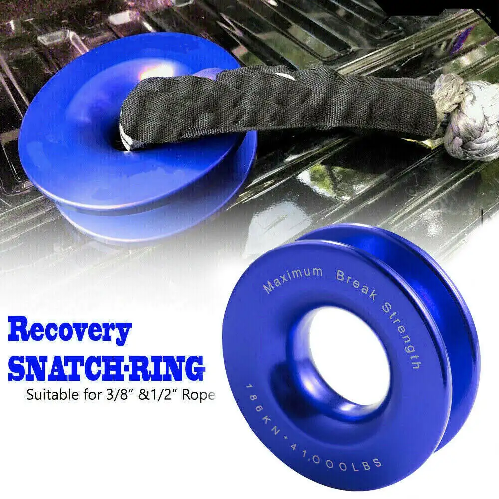 41,000lbs Winch Snatch Recovery Ring For Soft Shackle 3/8'' 1/2'' Rope Trailer Car Vehicle Rescue Tool Recovery Ring Winch Rope
41,000lbs Winch Snatch Recovery Ring For Soft Shackle 3/8'' 1/2'' Rope Trailer Car Vehicle Rescue Tool Recovery Ring Winch Rope