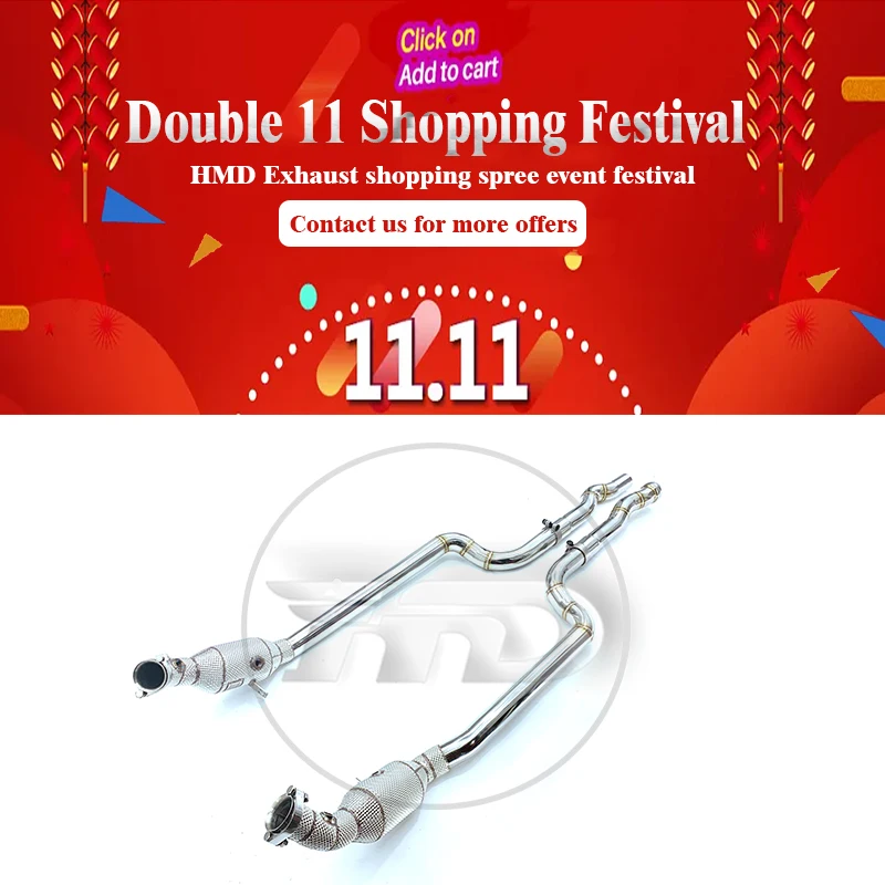 HMD Exhaust Manifold High Flow Downpipe for Mercedes Benz E63 AMG W212 Car Accessories With Catalytic Header Without Cat
HMD Exhaust Manifold High Flow Downpipe for Mercedes Benz E63 AMG W212 Car Accessories With Catalytic Header Without Cat