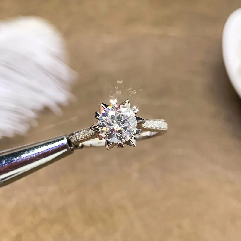Milangirl Ladies Mirco-inlaid Snowflower Shaped Crystal Rhinestone Zircon Female Wedding Engagament Opening Ring Jewelry
Milangirl Ladies Mirco-inlaid Snowflower Shaped Crystal Rhinestone Zircon Female Wedding Engagament Opening Ring Jewelry