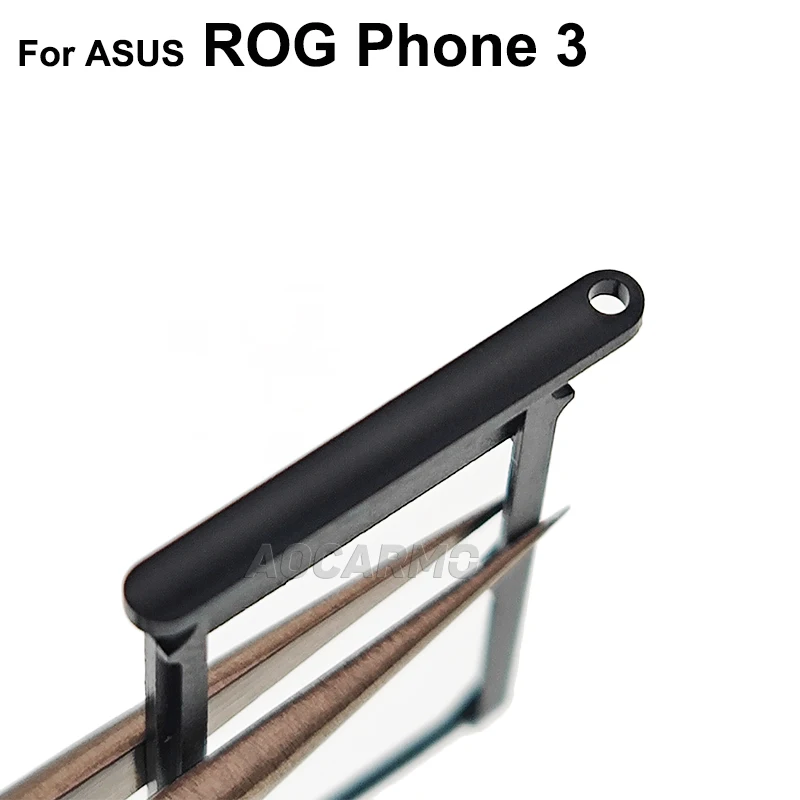 Aocarmo для ASUS ROG Phone 3 ZS661KS ROG3 III Держатель двух SIM-карт считыватель слотов - купить по
