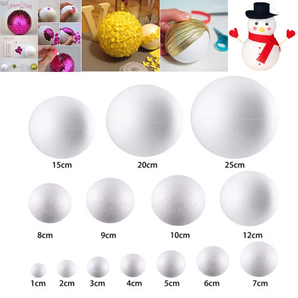10pcs Party Solid Foam Ball Polystyrene Balls Project Round Tree Wedding Christmas Foam Craft Balls Christmas Decorations
10pcs Party Solid Foam Ball Polystyrene Balls Project Round Tree Wedding Christmas Foam Craft Balls Christmas Decorations