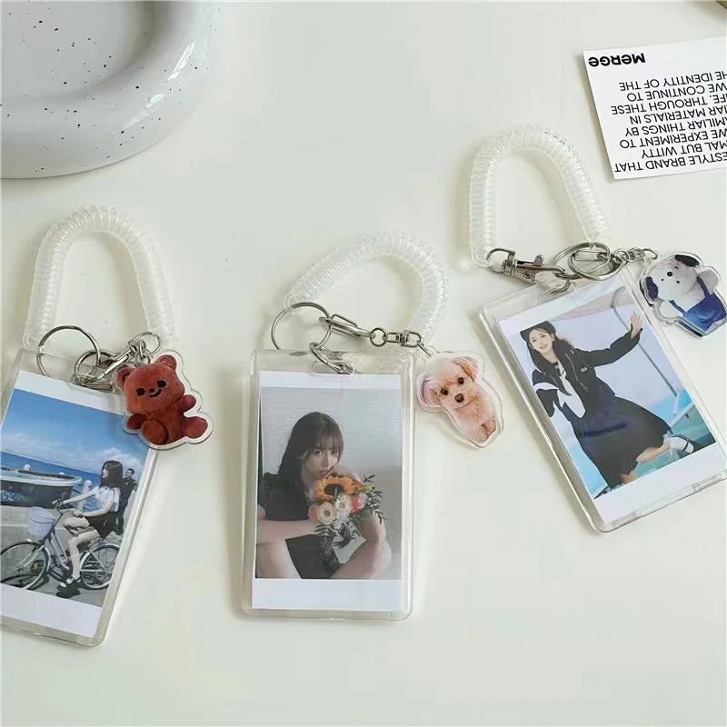 Cute Cartoon Animals Card Set Keychain Transparent Acrylic ID Set Ornament Pendant Student Meal Card Access Control Card Set
Cute Cartoon Animals Card Set Keychain Transparent Acrylic ID Set Ornament Pendant Student Meal Card Access Control Card Set