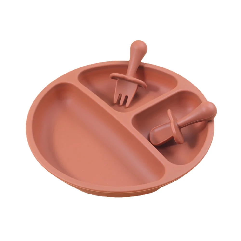 Safe Silicone Plate Set For Baby Kids Training Feeding Dinnerware Baby Learning Tableware Suction Plate With Fork Spoon BPA Free
Safe Silicone Plate Set For Baby Kids Training Feeding Dinnerware Baby Learning Tableware Suction Plate With Fork Spoon BPA Free