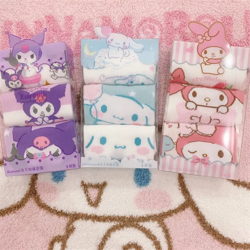 New Kawaii Sanrio Kuromi Socks My Melody Cunnamoroll Anime Cute Student Summer Thin Section Comfortable Sports Socks Girls Toys
New Kawaii Sanrio Kuromi Socks My Melody Cunnamoroll Anime Cute Student Summer Thin Section Comfortable Sports Socks Girls Toys