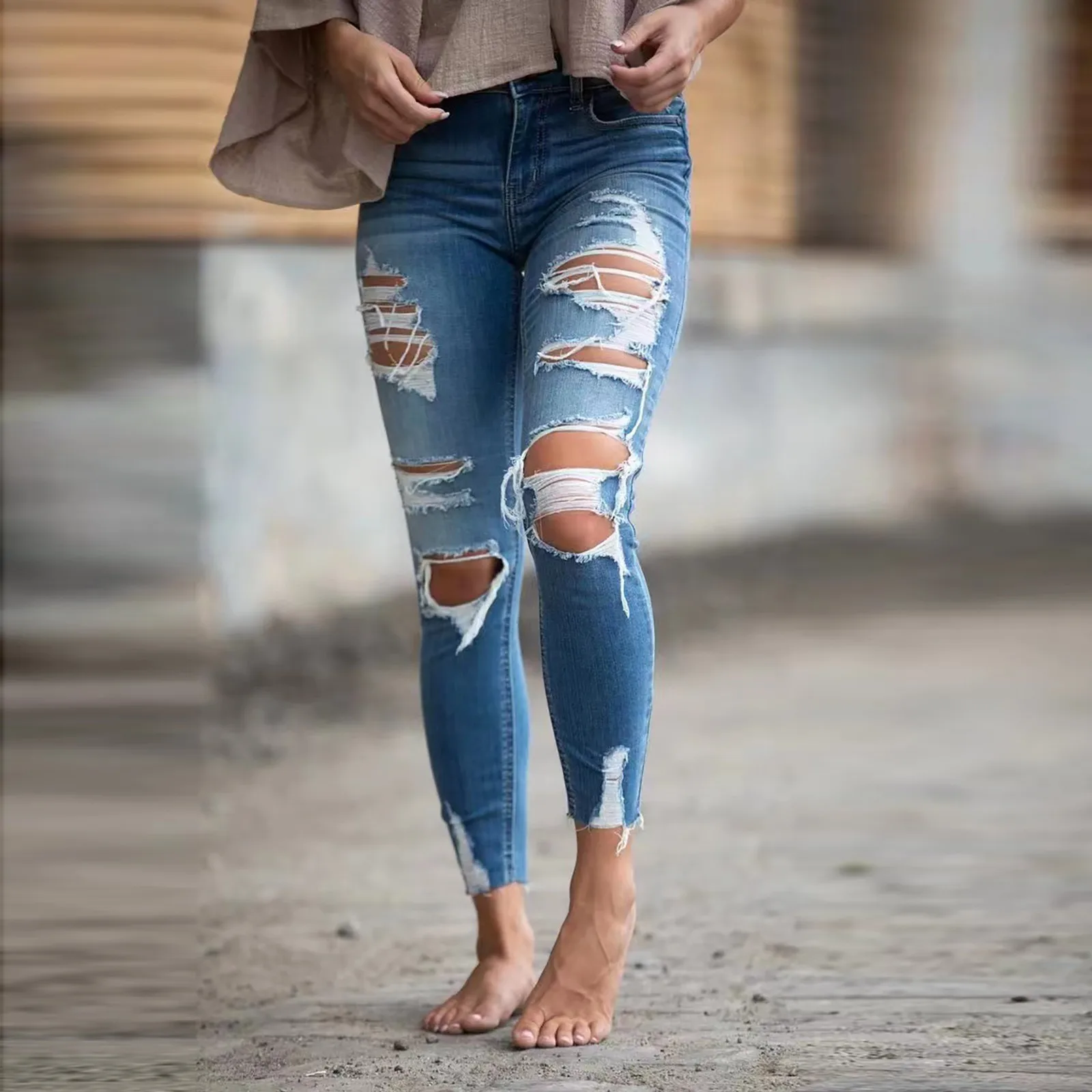 Women Jean High Waisted Trouser Baggy Ripped Jeans Korean Fashion Harajuku Slim Fit Pant Denim Pocket Elegant Vintage Jeans 4 
Women Jean High Waisted Trouser Baggy Ripped Jeans Korean Fashion Harajuku Slim Fit Pant Denim Pocket Elegant Vintage Jeans 4