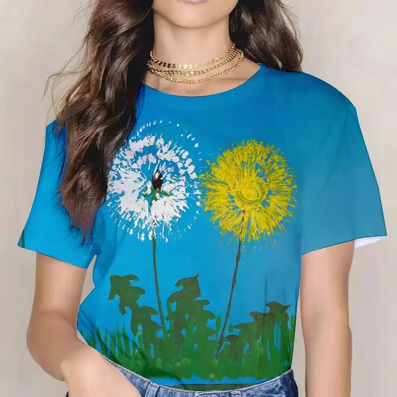 New Women's Fashion Trend Round Neck Short Sleeve Top Casual Floral Print Pullover Summer Loose Large Size All-match T-shirt
New Women's Fashion Trend Round Neck Short Sleeve Top Casual Floral Print Pullover Summer Loose Large Size All-match T-shirt