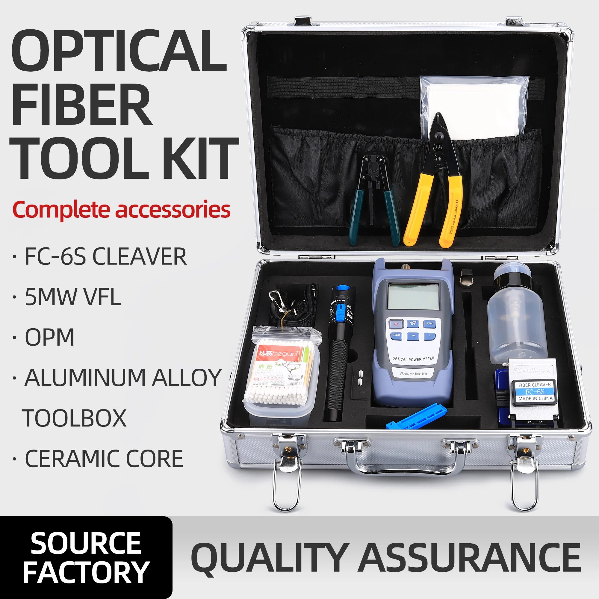 Счетчик мощности KELUSHI FTTH Набор инструментов для оптического волокна, FC-6S, для волокна, 1 мВт, Визуальный дефектоскоп, резак для зачистки кабеля
Счетчик мощности KELUSHI FTTH Набор инструментов для оптического волокна, FC-6S, для волокна, 1 мВт, Визуальный дефектоскоп, резак для зачистки кабеля