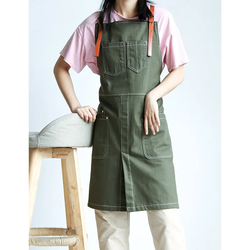 Denim Apron Barista Milk Tea Shop Restaurant Dessert Baking Cold Drink Shop Household Kitchen Cooking Men's and Women's Workwear
Denim Apron Barista Milk Tea Shop Restaurant Dessert Baking Cold Drink Shop Household Kitchen Cooking Men's and Women's Workwear