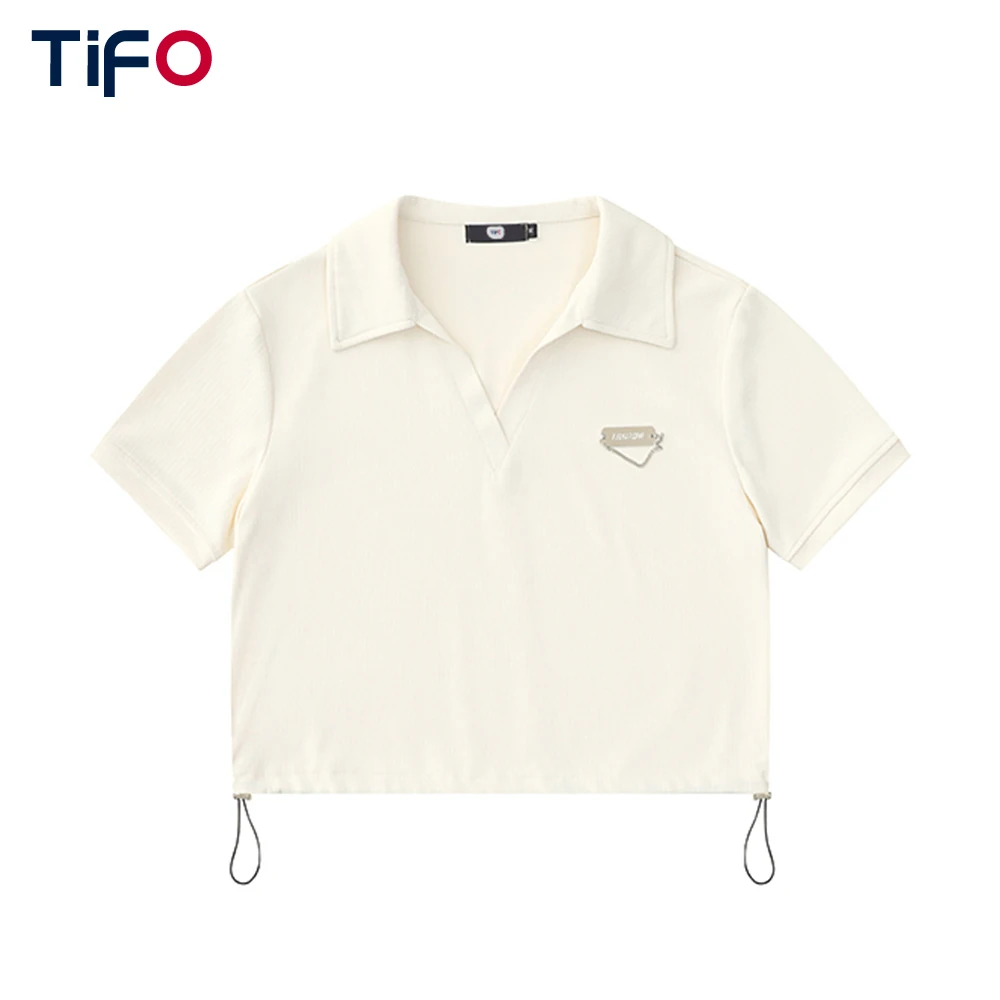 Solid Color Short Sleeve T-shirt Women Summer Slim Hem Drawstring Lapel Streetwear Short Tops
Solid Color Short Sleeve T-shirt Women Summer Slim Hem Drawstring Lapel Streetwear Short Tops