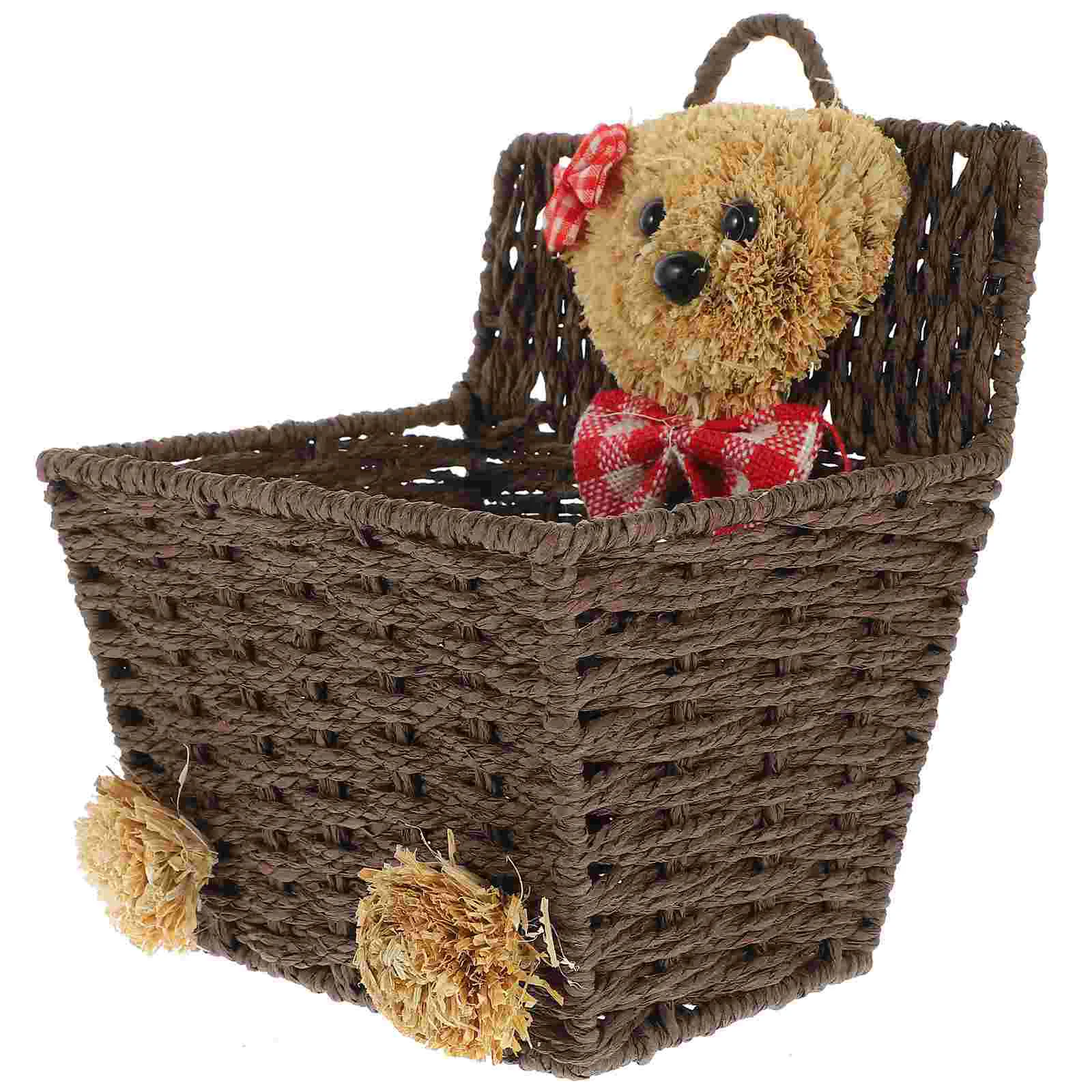 Imitation Rattan Basket Woven Storage Baskets Hanging Wall Flower Mount Bins Sundries Organizer
Imitation Rattan Basket Woven Storage Baskets Hanging Wall Flower Mount Bins Sundries Organizer
