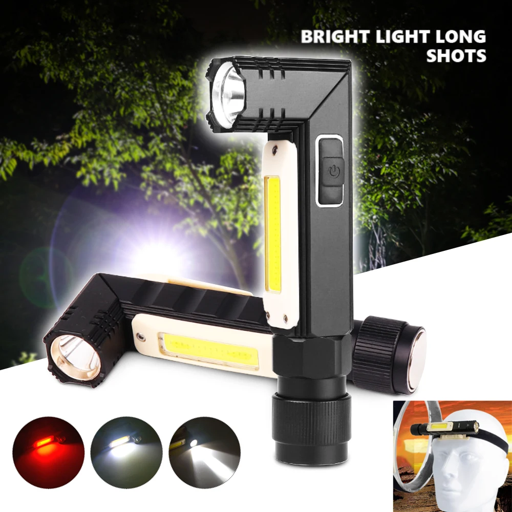 L115 20000LM LED Flashlight Ultra Bright Waterproof COB Light USB Rechargeable Torch Tail Magnet Work Light 90 Degrees Rotate
L115 20000LM LED Flashlight Ultra Bright Waterproof COB Light USB Rechargeable Torch Tail Magnet Work Light 90 Degrees Rotate