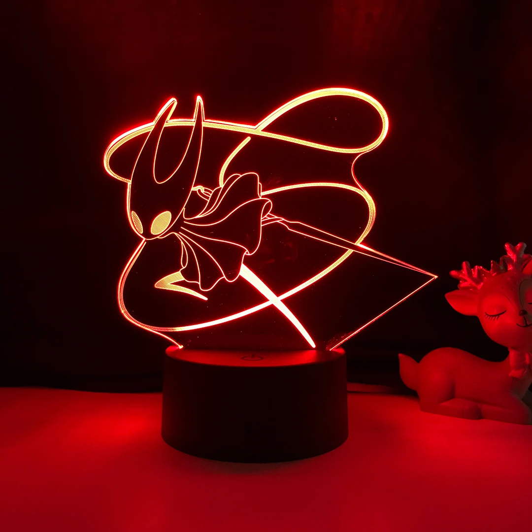 Gaming Led Night Light Hollow Knight Hornet for Kids Bedroom Decor Nightlight Birthday Gift 3d Lamp Silksong Hollow Knight
Gaming Led Night Light Hollow Knight Hornet for Kids Bedroom Decor Nightlight Birthday Gift 3d Lamp Silksong Hollow Knight