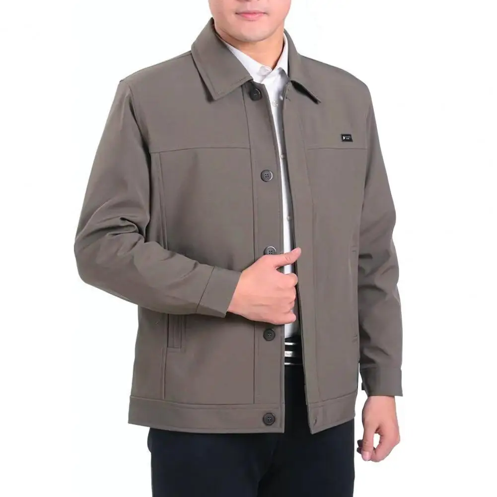 Cardigan Men Coat Stylish Men's Lapel Jacket Thin Solid Color Long Sleeve Button Up Pockets for Fall Spring Fashion Men Solid
Cardigan Men Coat Stylish Men's Lapel Jacket Thin Solid Color Long Sleeve Button Up Pockets for Fall Spring Fashion Men Solid