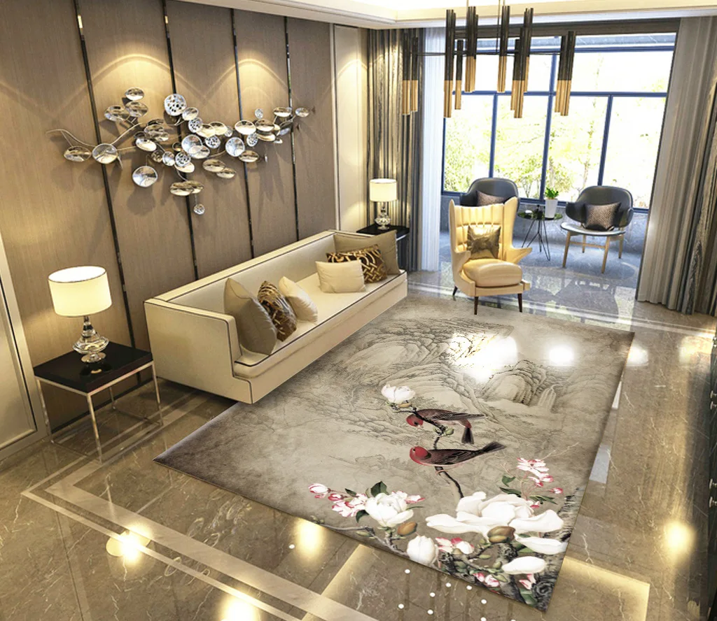 Living room sofa coffee table carpet 3D printing crystal velvet carpet study bedroom bedside blanket modern minimalist
Living room sofa coffee table carpet 3D printing crystal velvet carpet study bedroom bedside blanket modern minimalist