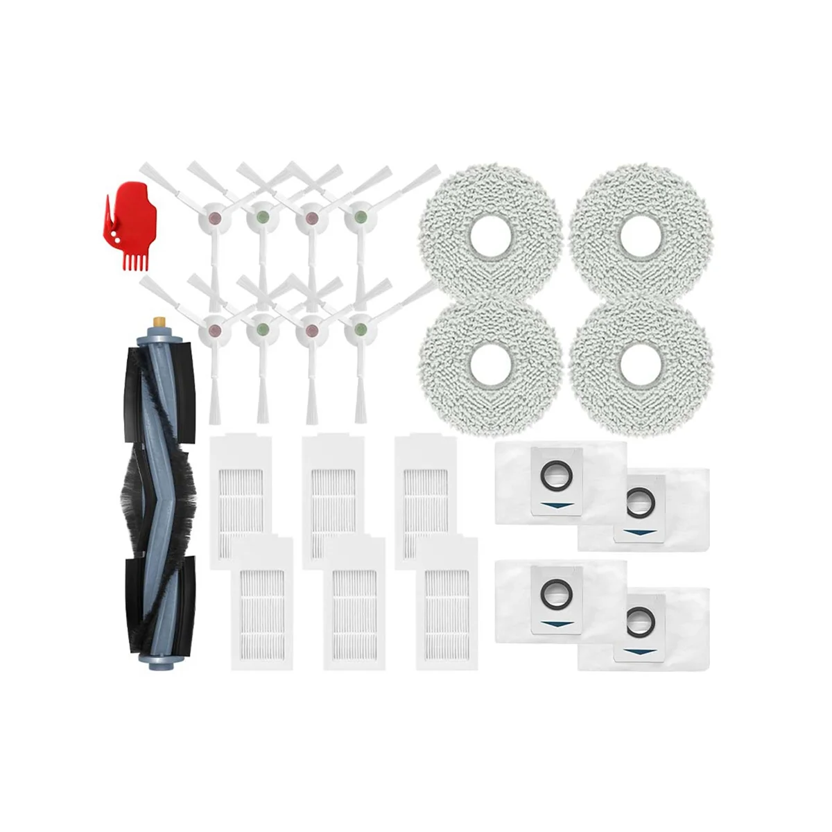 For Robot Vacuum Cleaner Parts Spare Replacement Attachment Main Side Brush Mop Cloth Hepa Filter Dust Bag 
For Robot Vacuum Cleaner Parts Spare Replacement Attachment Main Side Brush Mop Cloth Hepa Filter Dust Bag