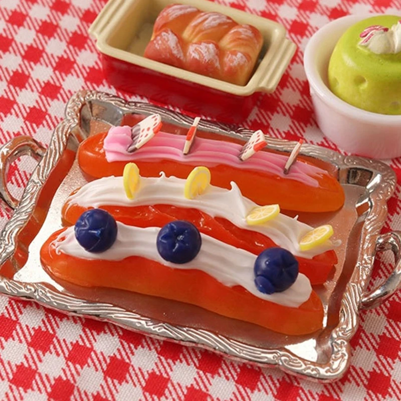 1Pc 1:12 Dollhouse Miniature Baguette Lemon Strawberry Cream Bread Cake Cream Bun Food Model Kitchen Living Scene Decor Toy
1Pc 1:12 Dollhouse Miniature Baguette Lemon Strawberry Cream Bread Cake Cream Bun Food Model Kitchen Living Scene Decor Toy
