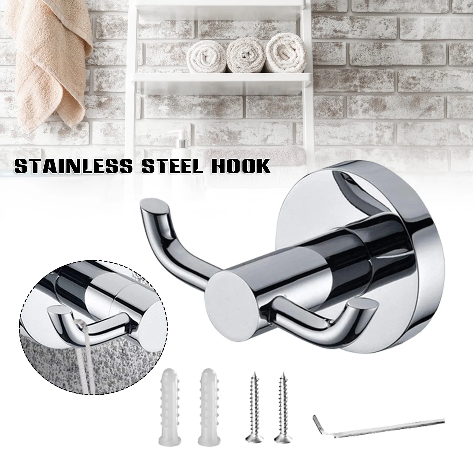 Крючок для полотенец из нержавеющей стали, многофункциональный настенный крючок для хранения пальто для дома, прочный башенный держатель, ... 
Крючок для полотенец из нержавеющей стали, многофункциональный настенный крючок для хранения пальто для дома, прочный башенный держатель, ...
