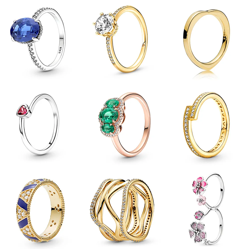 925 Sterling Silver Ring Charms Big Blue Cz Diy Pink Flower Finger Ring For Women Pandora Party Jewelry
925 Sterling Silver Ring Charms Big Blue Cz Diy Pink Flower Finger Ring For Women Pandora Party Jewelry