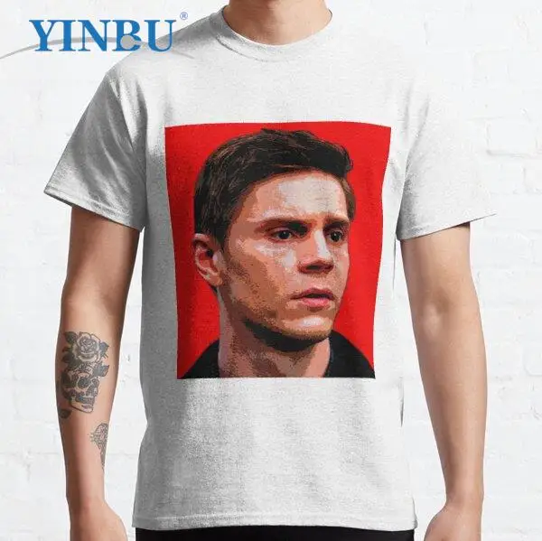 NEW-Evan Peters printed YINBU Brand t shirts High quality Men's short sleeve t-shirt Graphic Tee
NEW-Evan Peters printed YINBU Brand t shirts High quality Men's short sleeve t-shirt Graphic Tee