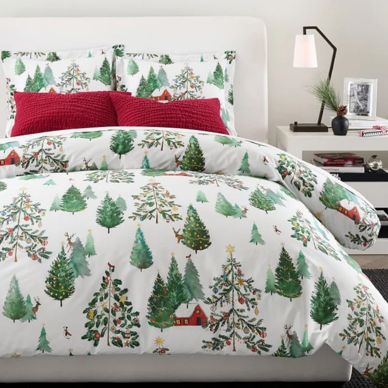 X'mas Cotton Bedding Set Duvet Cover Bed Sheet with Pillow Cover Christmas Decoration Bedroom Queen King Size Bed Set Home Decor
X'mas Cotton Bedding Set Duvet Cover Bed Sheet with Pillow Cover Christmas Decoration Bedroom Queen King Size Bed Set Home Decor