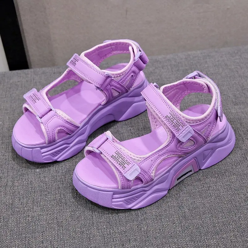 VIP Dropshipping 20Design Women Sandals 2021 Fashion Ladies Casual Shoes Wedges Buckle Strap Platform 5 CM Summer - купить по