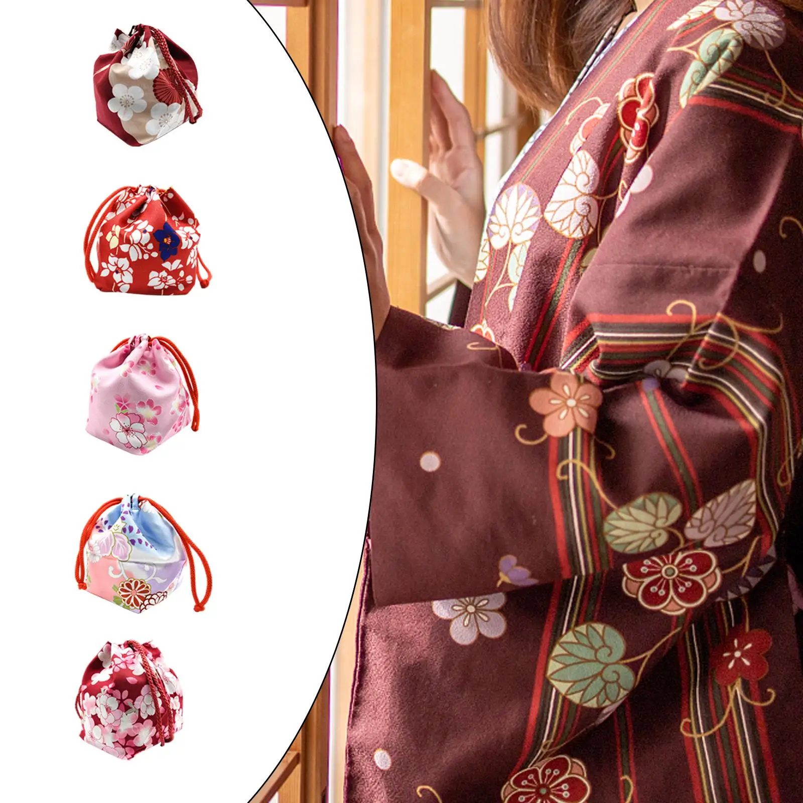 Sakura Japanese Drawstring Bag Girls Yukata Robe Wedding Cosplay Travel Cosmetic Coin Purse Home Lunch Bag Handbag Phone Pouch
Sakura Japanese Drawstring Bag Girls Yukata Robe Wedding Cosplay Travel Cosmetic Coin Purse Home Lunch Bag Handbag Phone Pouch