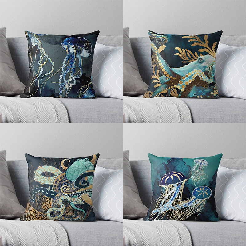Metal Marine Animal Printing Series Pattern Pillowcase Square Pillowcase Home Office Decoration Pillowcase
Metal Marine Animal Printing Series Pattern Pillowcase Square Pillowcase Home Office Decoration Pillowcase