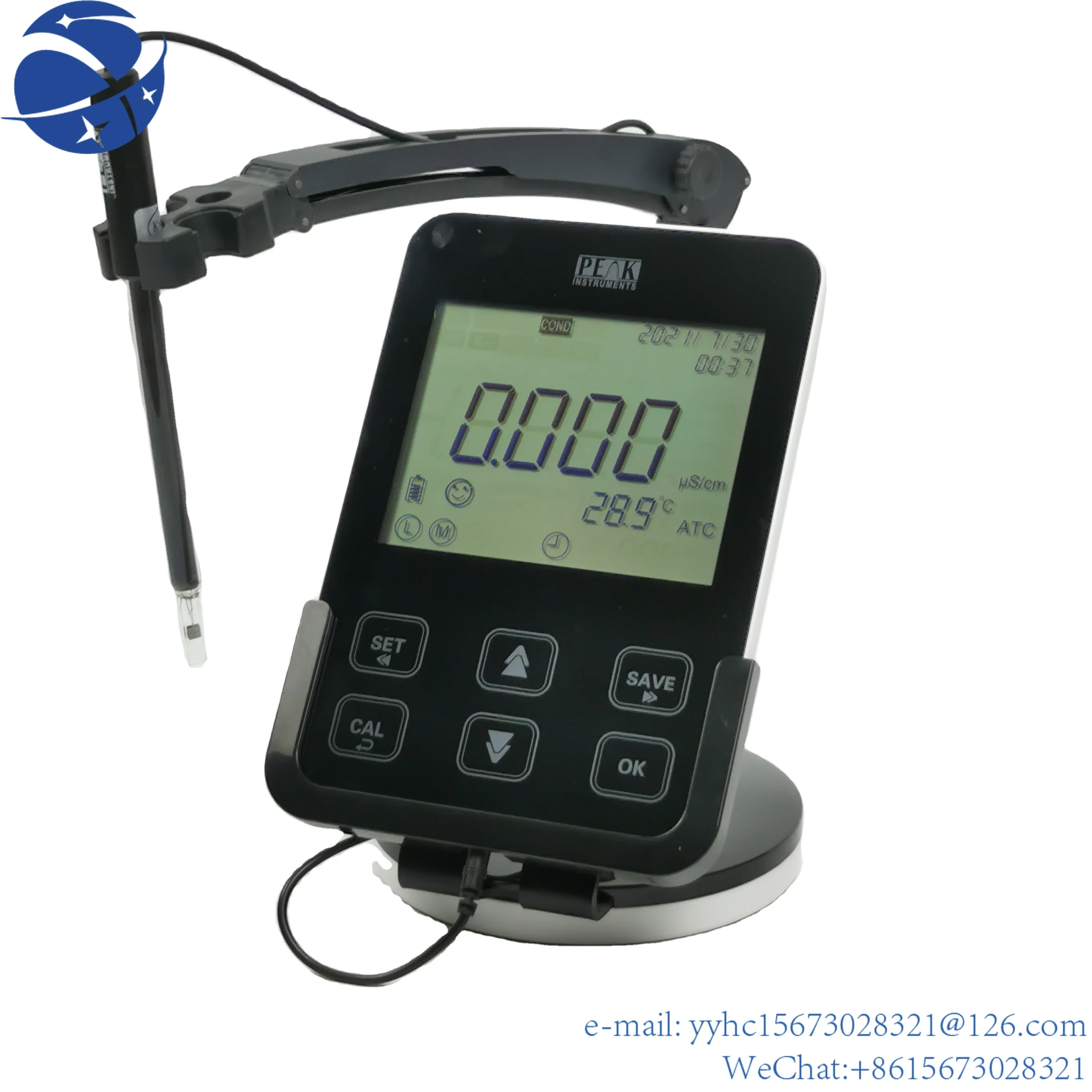YunYi Precise Digital 1 Point Calibration Water Conductivity Meter Tds Cond with Sensor
YunYi Precise Digital 1 Point Calibration Water Conductivity Meter Tds Cond with Sensor
